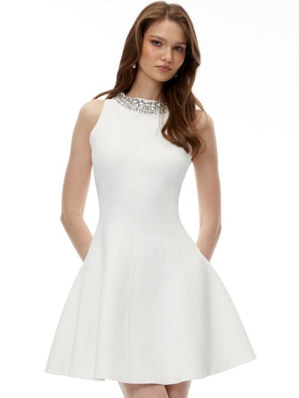 DB Established 1962 Sleeveless Embellished Scoop Neck Dress